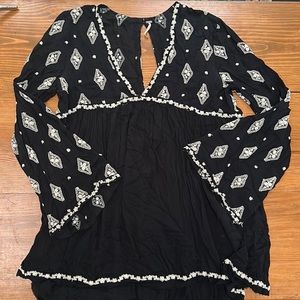 Free people embroidered top